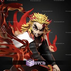 Kyojuro Rengoku Blood Battle 340mm STL Files