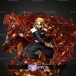 Kyojuro Rengoku Blood Battle 340mm STL Files