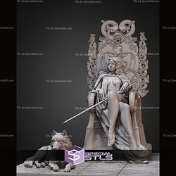 La Reina On Throne 1 10 STL Files