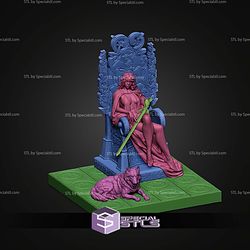 La Reina On Throne 75mm STL Files