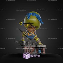 Leornado TMNT Battle Chibi STL Files