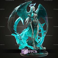 Liche Skeleton Girl Fanart STL Files