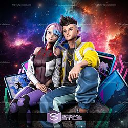 Lucy and David Cyberpunk Edgerunners 300mm STL Files