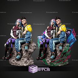 Lucy and David Cyberpunk Edgerunners 300mm STL Files