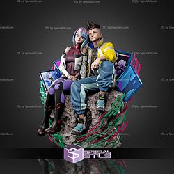 Lucy and David Cyberpunk Edgerunners 300mm STL Files
