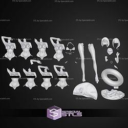 Lucy Cyberpunk Beach Ice Cream 251mm STL Files