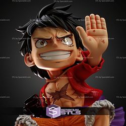 Luffy Busoshoku Haki Chibi STL Files