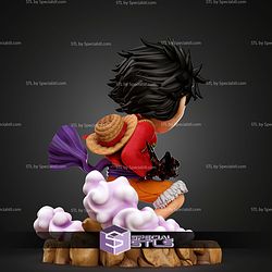 Luffy Busoshoku Haki Chibi STL Files