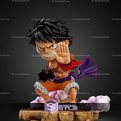 Luffy Busoshoku Haki Chibi STL Files