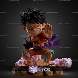Luffy Busoshoku Haki Chibi STL Files