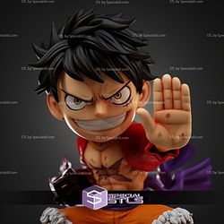 Luffy Busoshoku Haki Chibi STL Files
