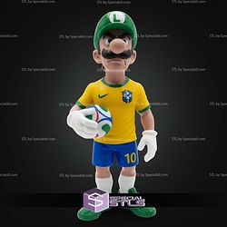 Luigi Brasil Soccer Multipart STL Files
