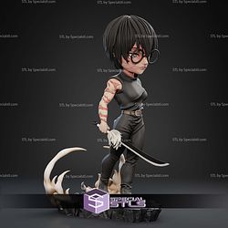 Maki Zenin And Sword Chibi STL Files