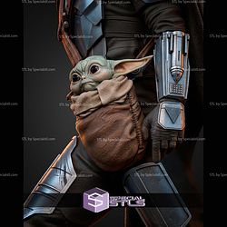 Mandalorian And Grogu 460mm STL Files