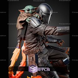 Mandalorian And Grogu Iconic 303mm STL Files