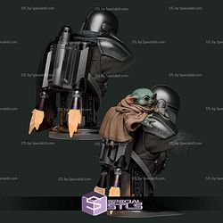 Mandalorian And Grogu Iconic Bust 134mm STL Files