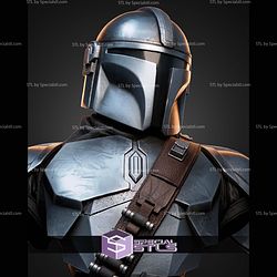 Mandalorian Portrait Bust 295mm STL Files