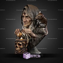 Maria Witch Bust STL Files