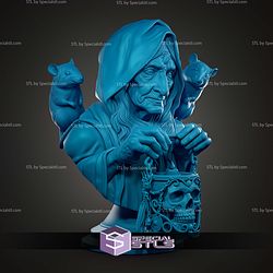 Maria Witch Bust STL Files
