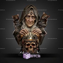 Maria Witch Bust STL Files