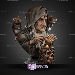 Maria Witch Bust STL Files