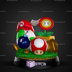 Mario Mario Super Bros 150mm STL Files