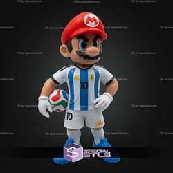 Mario Messi Argentina Soccer Urban Vibes STL Files