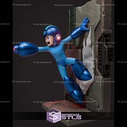 Mega Man Crawling 300mm STL Files