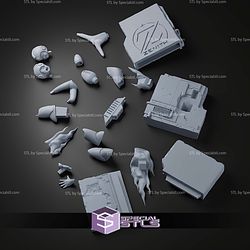 Mega Man Crawling 300mm STL Files