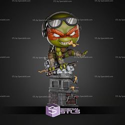 Michelangelo Chibi Pizza STL Files