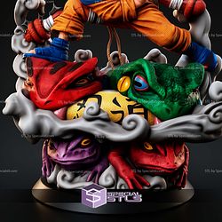 Naruto Ninja Pose Diorama STL Files