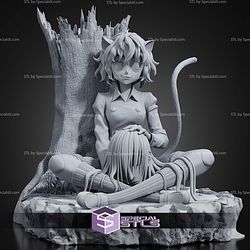 Neferpitou Sitting By The Tree 147mm STL Files