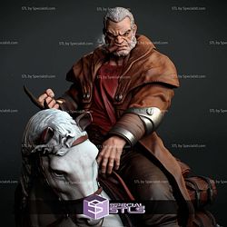 Old Man Logan Wolverine On Horse STL Files