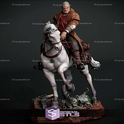 Old Man Logan Wolverine On Horse STL Files