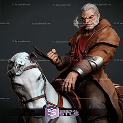 Old Man Logan Wolverine On Horse STL Files