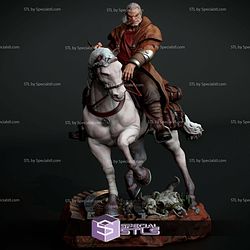 Old Man Logan Wolverine On Horse STL Files