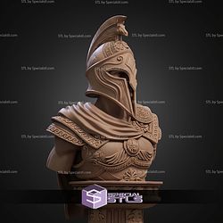Perseus The Slayer Hero With Helmet Bust STL Files