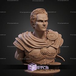 Perseus The Slayer Hero Without Helmet Bust STL Files