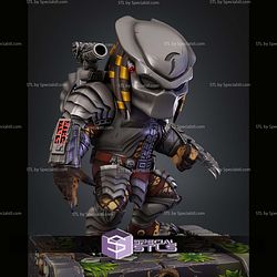 Predator Chibi In The Rain STL Files