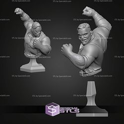 Punch Up From Dispatch Bust 106mm STL Files