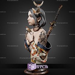 Ren Lily Bust 5 Inches Tall STL Files