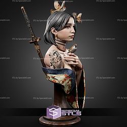 Ren Lily Bust 5 Inches Tall STL Files