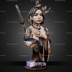 Ren Lily Bust 5 Inches Tall STL Files