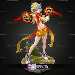 Rikku Final Fantasy And Weapon 266mm STL Files