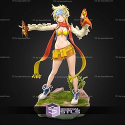 Rikku Final Fantasy And Weapon 266mm STL Files