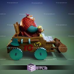 Rufus Ruffcut And Sawtooth The Buzzwagon STL Files