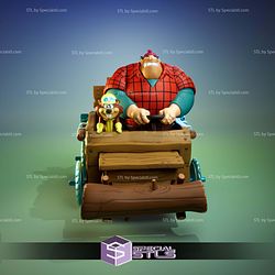 Rufus Ruffcut And Sawtooth The Buzzwagon STL Files
