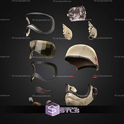 Cosplay STL Files Arc Raiders Driftcoat Helmet