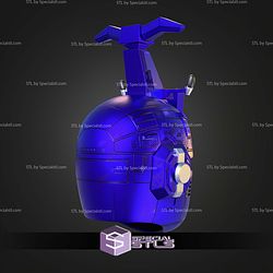Cosplay STL Files Blue Stinger Bettleborg Helmet