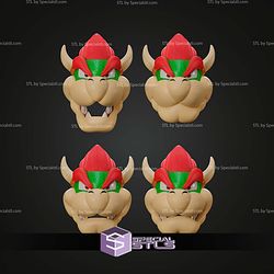 Cosplay STL Files Bowser Helmet